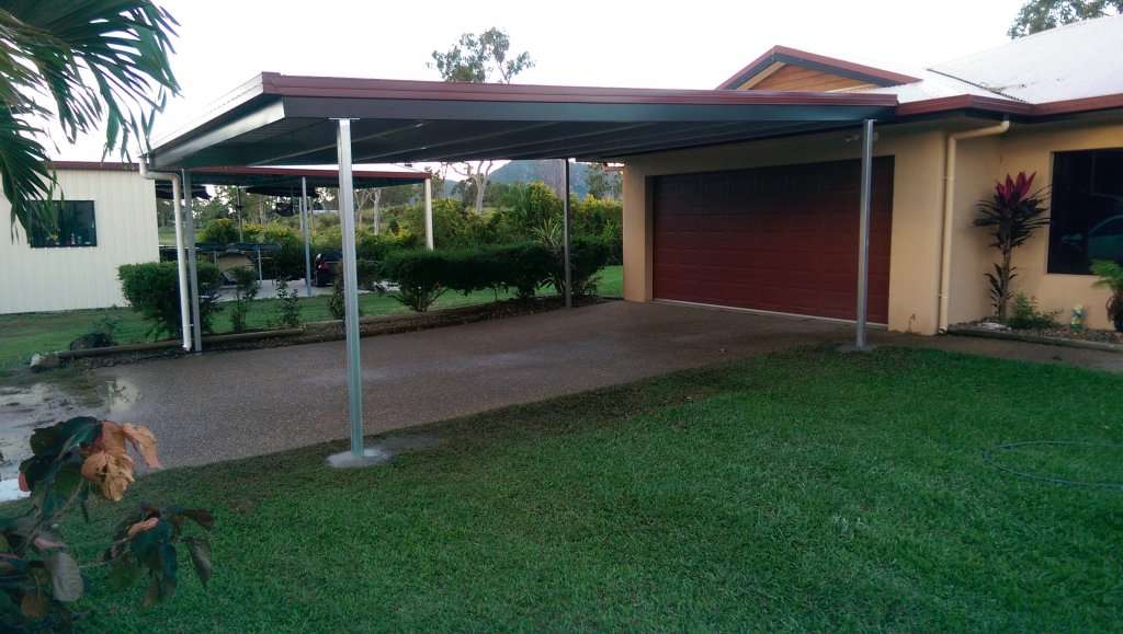 Custom carport built in Townsville by Bryland Sheds